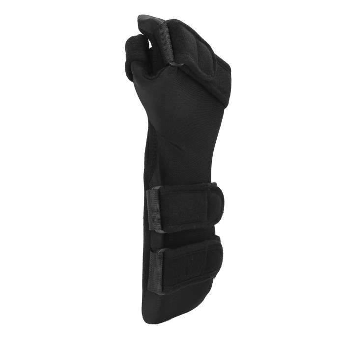 Attelle De Poignet Réglable - Noir - Taille Unique - Pour Homme Et Femme - Soulage Canal Carpien Et Soutien Main