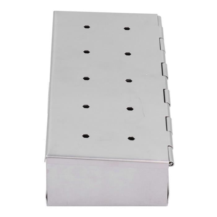 HURRISE Boîte à fumée en acier inoxydable pour barbecue, accessoire de