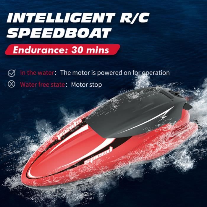 Bateau Télécommandé 2,4 G USB Haute Vitesse Jouet électrique Bateau étanche Mini Télécommande