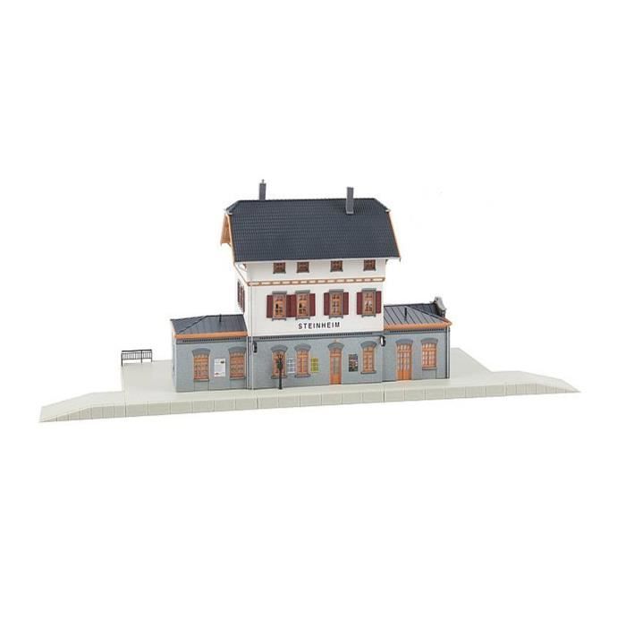 Maquette De Gare "Blumenfeld" De La Marque Faller à L'échelle Ho - Kit Ou Modèle Assemblé D'occasion - Parfait Pour Réseaux De Trains Miniatures