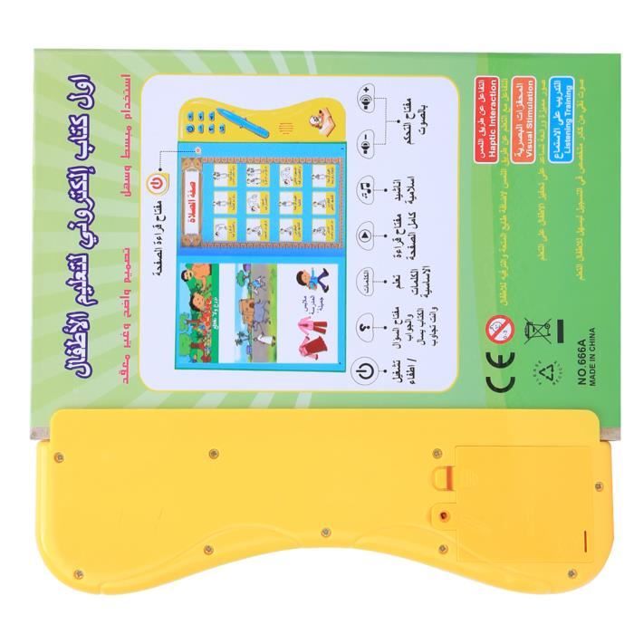 Machine Apprentissage Arabe Électronique - Livre 28 Lettres 10 Chiffres - Éducatif Enfant Vert