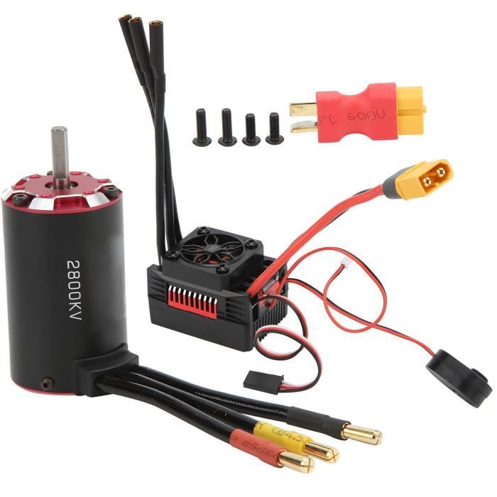 Moteur Brushless 3660 2600KV/3300KV + Variateur ESC 60A étanche - Combo Pour Voiture RC 1/8 Buggy, Truggy, Short Course