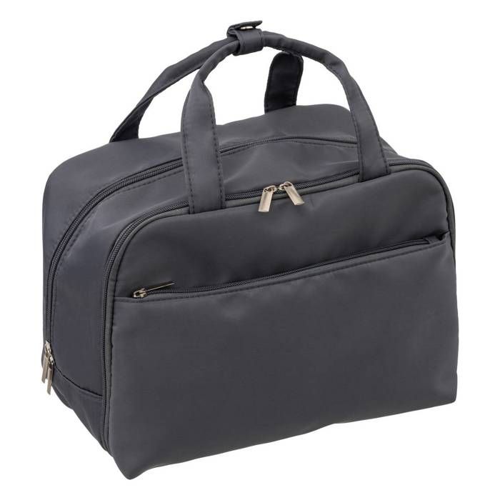 Trousse De Toilette Vintage Vanity Années 60-70 - Marron, Dimensions 30x22x16 Cm