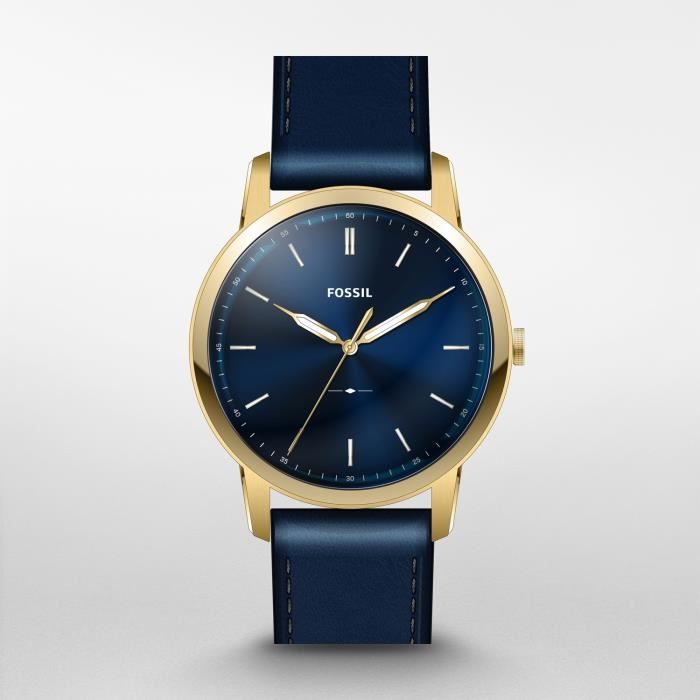 Bracelet montre sales fossil 22mm bleu