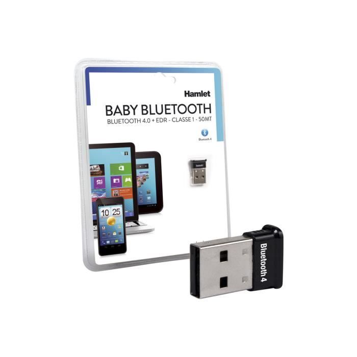 Hamlet Exagerate XBTUS100BKK Adaptateur réseau USB Bluetooth 2.0 EDR Classe 1