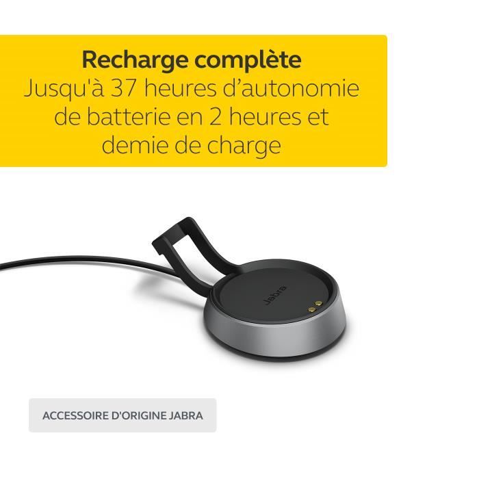 Station de charge JABRA Evolve2 85 Recharge rapide Support pratique Couleur