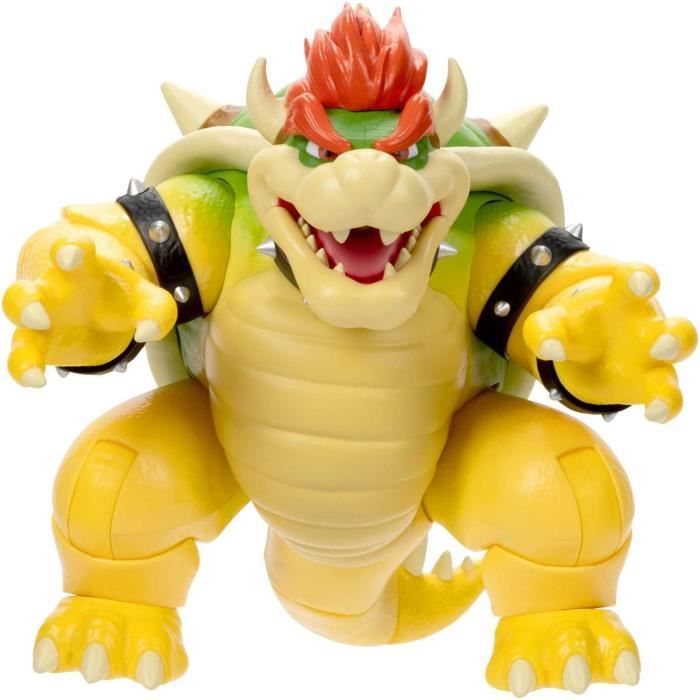 Figurine électronique Bowser - JAKKS PACIFIC - Mario Movie - 18 cm - crache de la vapeur rouge