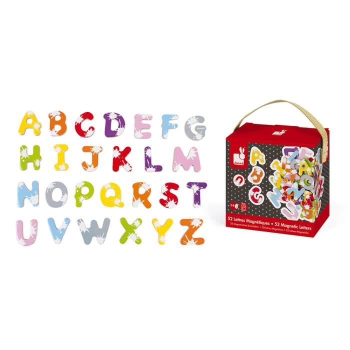 52 Grandes Magnétique Lettres Alphabet & chiffres Aimants de réfrigérateur Kids Learning Toys 