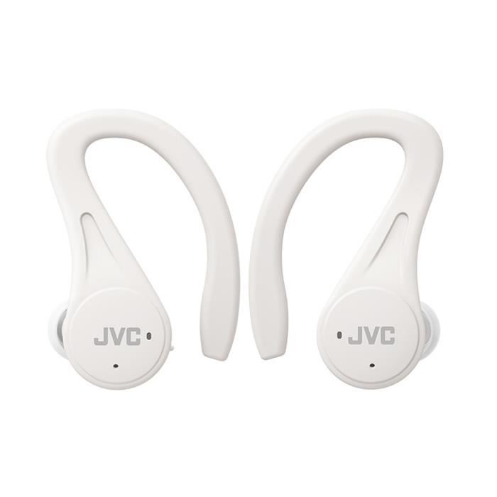 JVC HA-EC25T Blanc - Écouteurs ouverts nearphones True Wireless IPX5 - Bluetooth 5.1 - Commande/Micro - Autonomie 7.5 + 22.5 heures