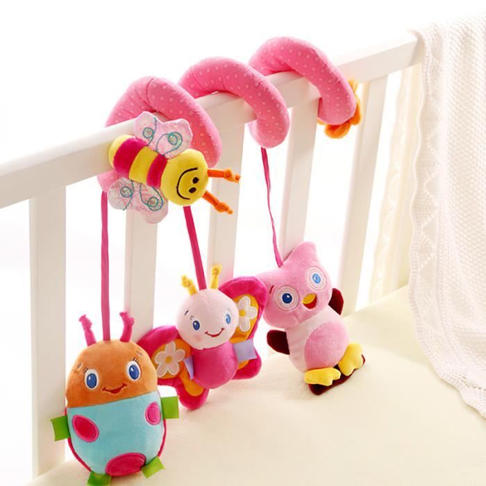 Jouet Bebe 0 3 6 Mois, Hochet Bebe 0-6 Mois, Peluche Doux avec Son Hochet,  Nouveau-Né Jouets Jouets Éducatifs Tôt pour 3 6 9 12 Mois - Cdiscount  Puériculture & Eveil bébé