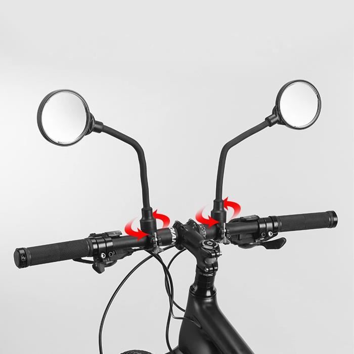 Leytn® - Rétroviseur vélo - Miroir de Vélo 360°Réglable - Noir