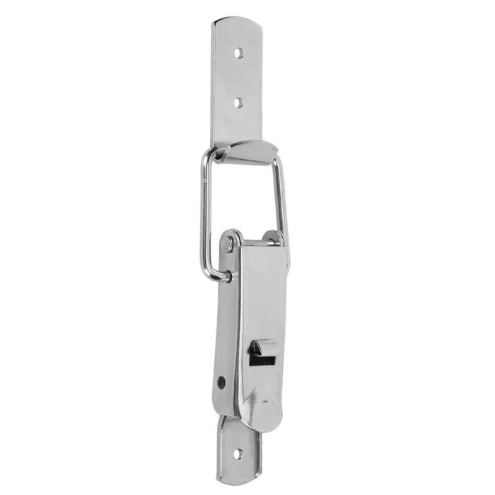 4PCS Loquet à Bascule En Acier Inoxydable, Fermeture à Levier Fermoir à Ressort Pour Caisse Boites Coffret Noir 92274506