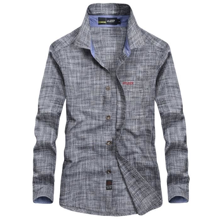 chemise coton homme