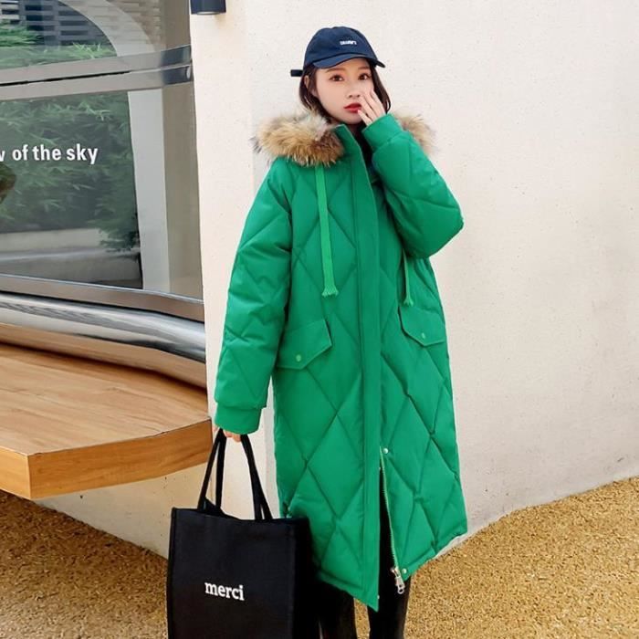 Manteau vert femme hiver 2025