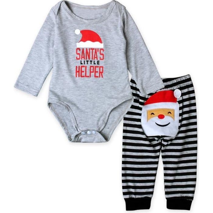 0 24 Mois Bebe Garcon Pyjamas Noel 2 Pcs Ensemble De Vetement Body Manche Longue Pantalon A Rayure Gris Cdiscount Pret A Porter 0 24 Mois Bebe Garcon Pyjamas Noel 2 Pcs Ensemble De Vetement Body Manche Longue Pantalon A Rayure Gris Cdiscount Pret A Porter