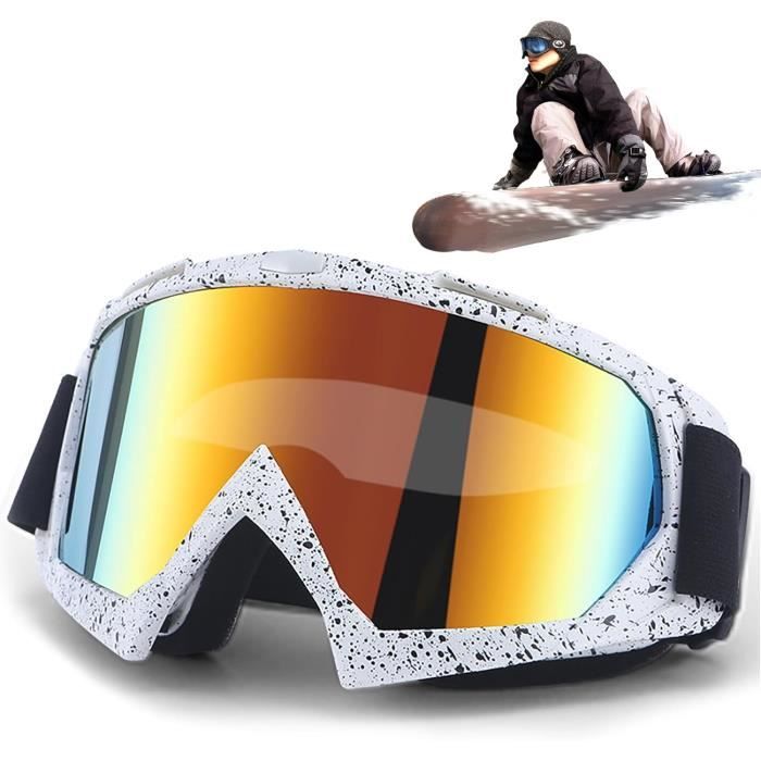Masque De Ski Sphérique Sans Cadre – Compatible Casque, Anti-vent Et Anti-UV