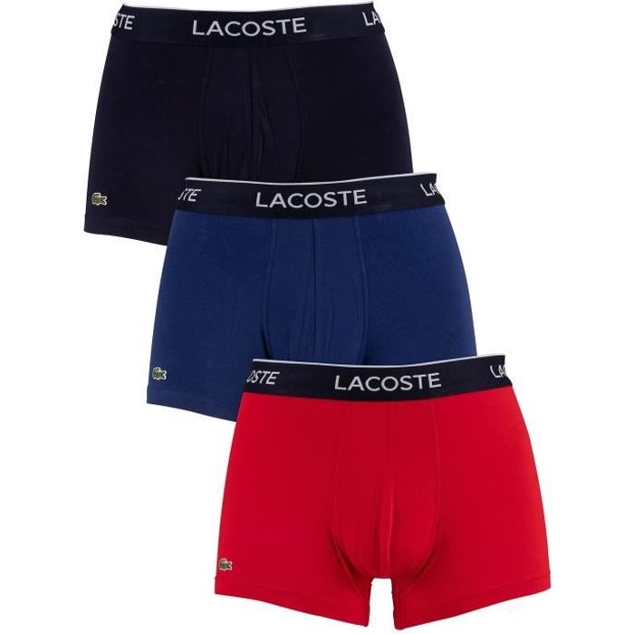 Lacoste - Lot de 3 chaussettes de sport - Homme - Multicolore Multicolore -  Cdiscount Prêt-à-Porter