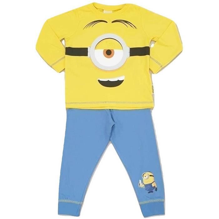 Minions Robe Garçons Minions Pyjama Costume Déguisement Personnages Pyjama (Minions ...