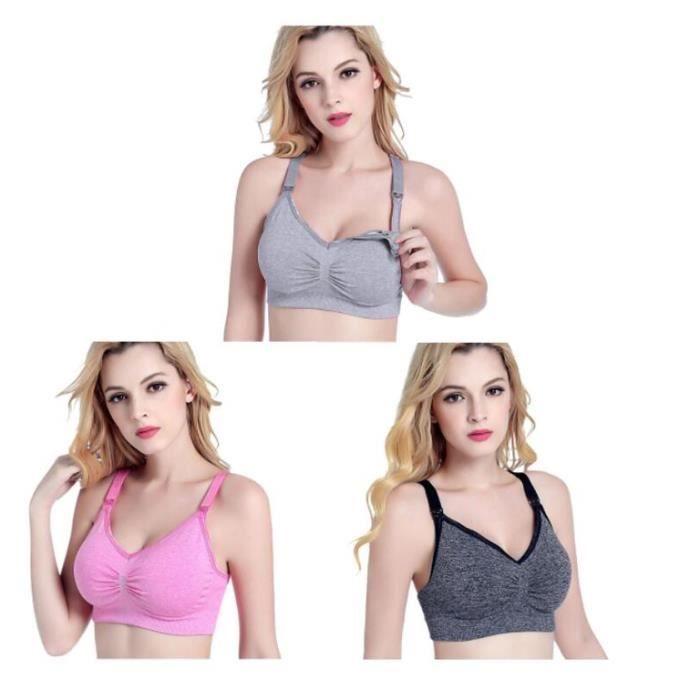 Lot de 3 Soutien-Gorge Allaitement Femme multicolore LH0507NY03-ZY1