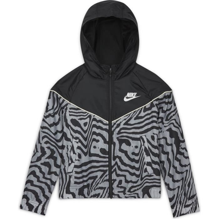 Veste enfant Nike Sportswear Windrunner noir/gris - Manches longues - Multisport