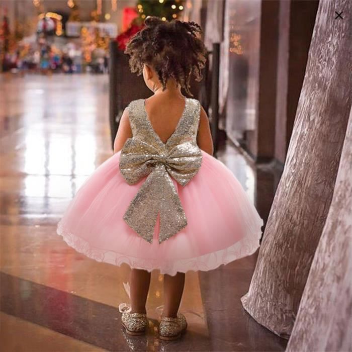 LZH Bambin Anniversaire Robe De Bébé Fille Bowknot Mariage Tutu Princesse Robe en Dentelle de Fleurs