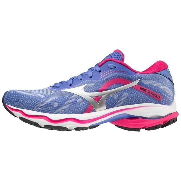 Chaussures de running - Mizuno Wave Ultima 13 - Femme - Viola/Bleu - Régulier