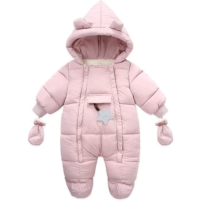 Combinaison Neige Bébé Avec Capuche - Grenouillère Chaude Pour Nouveau-né Et Tout-petit - Hiver Et Saisons Fraîches