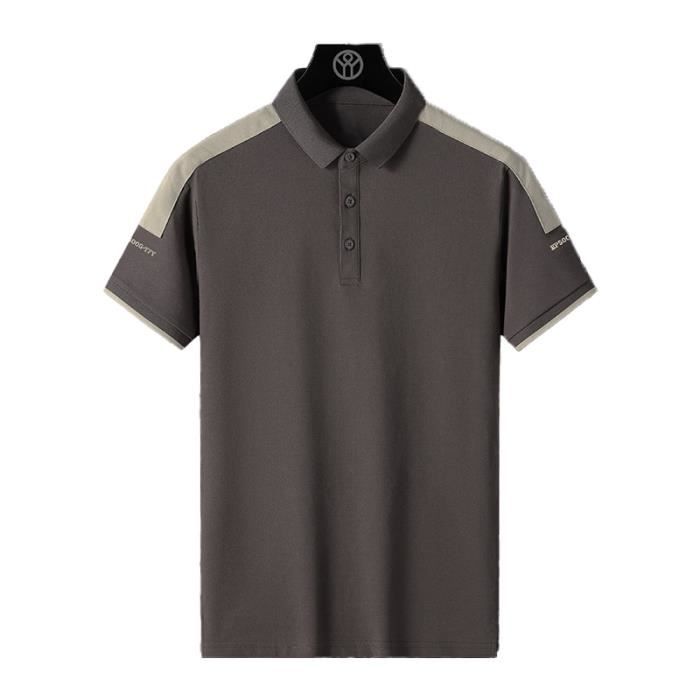 Chemise Homme En Soie Glacée Manches Courtes - Extensible, Séchage Rapide, Coupe Ajustée, Idéale Pour L'été Et La Plage
