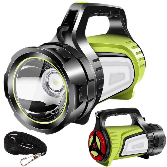 LAMPE TORCHE PROJECTEUR LED RECHARGEABLE POWERBANK PUISSANTE FEU ARRIERE ALERTE JS-881C LAMPE TORCHE PROJECTEUR LED RECHARGEABLE POWERBANK PUISSANTE FEU ARRIERE ALERTE JS-881C