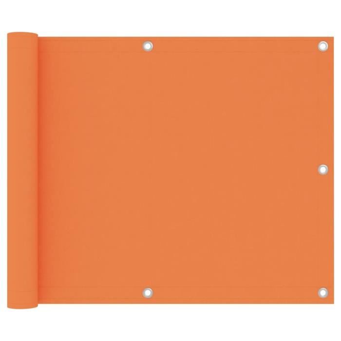 Brume-vue De Balcon Orange Et Marron – 90x300 Cm – Tissu Oxford étanche Et Coupe-vent