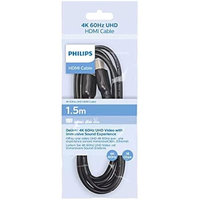 Câble HDMI PHILIPS SWV5510 4K 1.5M