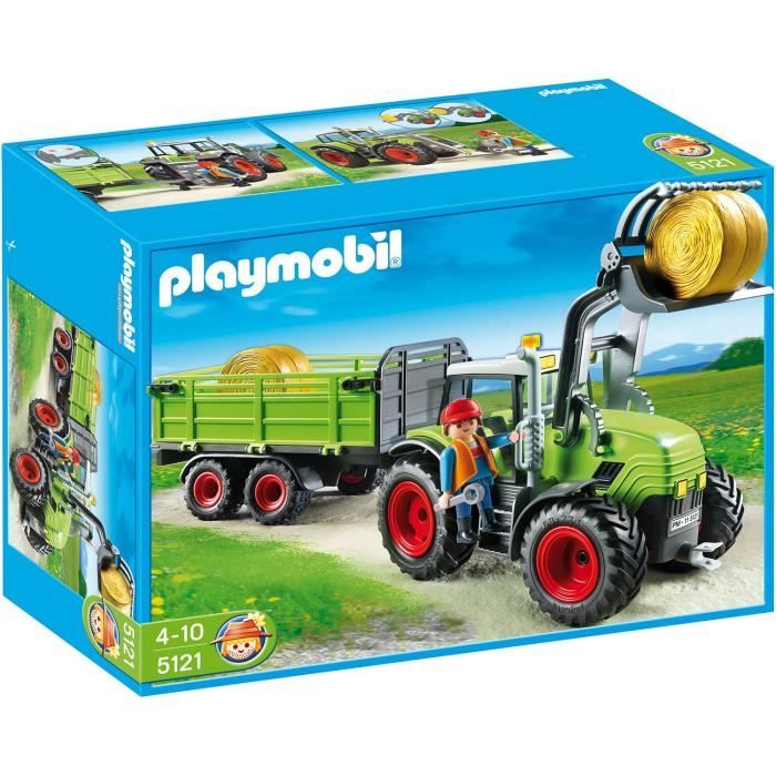 Photo de playmobil-5121-grand-tracteur-avec-remorque