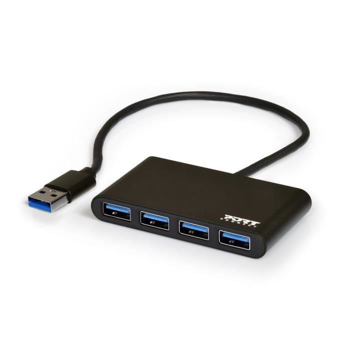Port Designs 900121 hub & concentrateur USB 3.2 Gen 1 3.1 Gen 1 Type A 5000 Mbit/ - vue 2