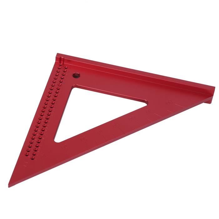 Jieddey Règle Triangulaire 7 Pouces,Outil De Mesure De Menuisier De Précision Aluminium