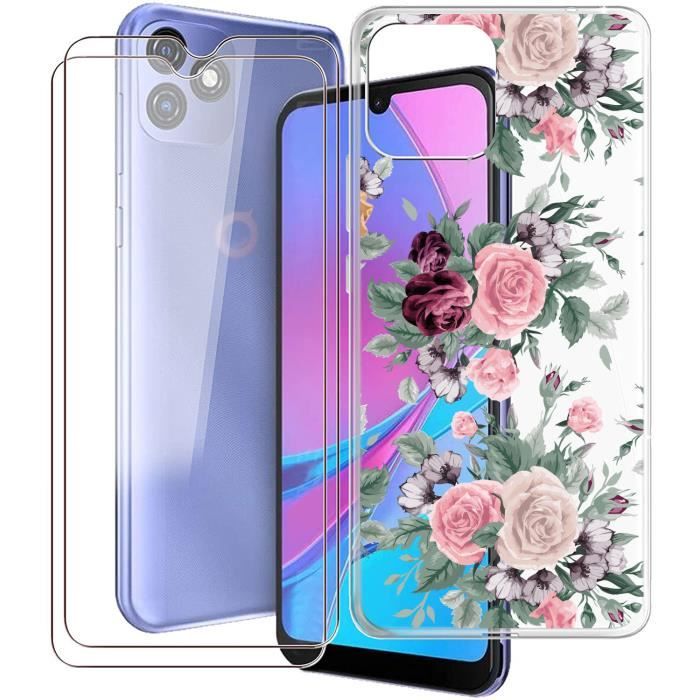 Sunrive Cover compatibile con OSCAL C20 PRO, Custodia Case in molle Trasparente silicone Morbida Flessibile Antigraffio protettiva back custodie(tpu Marmo bianco