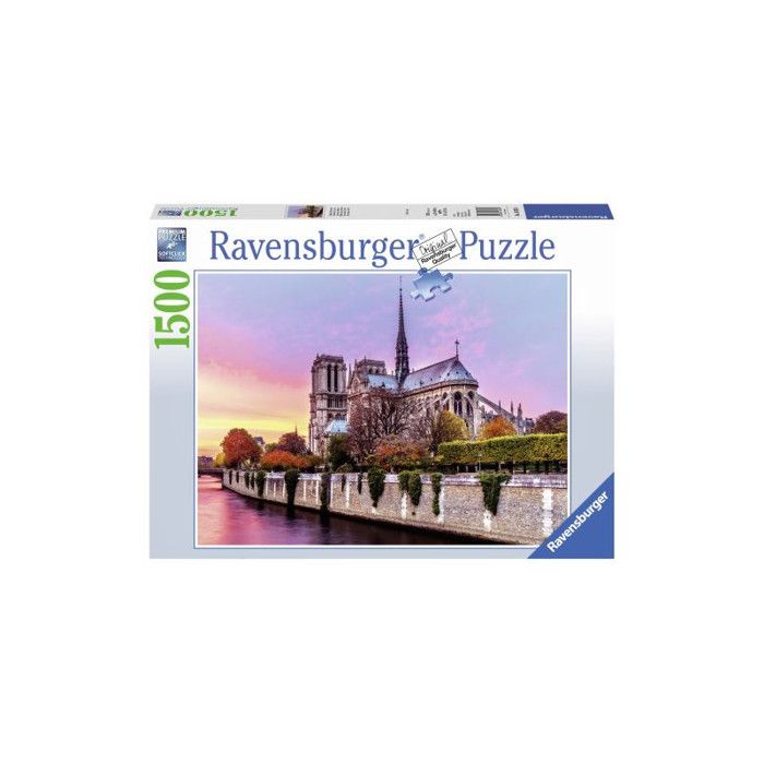 Puzzle 1500 pièces - RAVENSBURGER - Pittoresque Notre Dame - Paysage et nature - Garantie 2 ans