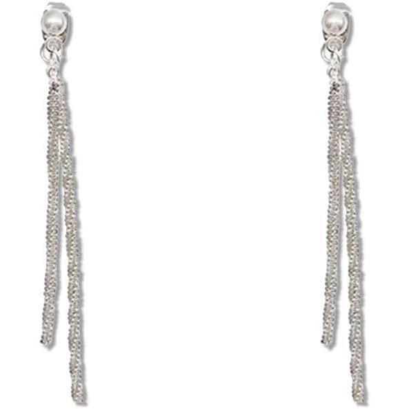 Lot De 3 Boucles D'oreilles Pendantes Mandees - Style Déclaration En Argent - Neuf Avec étiquettes