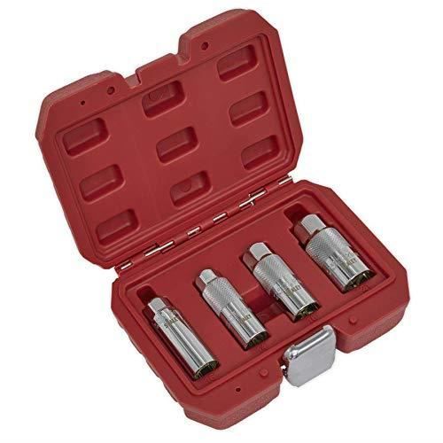 Olsa Tools Organisateur de douilles magnétiques | Kit de support de douille 3 pièces | Qualité professionnelle | Entraînement 1/2, 3/8, 1/4 | Bleu métrique | Contient 75 douilles