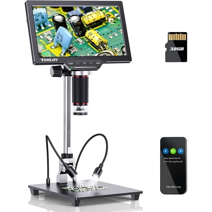 Microscope Numérique Matatastudio MT2 1200X - Écran IPS 7'' HD - Pour Soudure, Pièces, Éducation