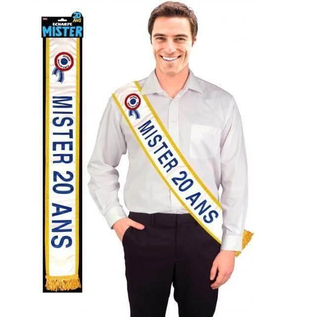 Echarpe Homme Anniversaire ans Bleue X1 Cdiscount Maison Echarpe Homme Anniversaire ans Bleue X1 Cdiscount Maison