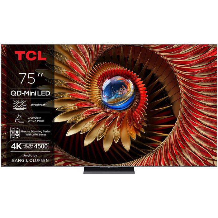 TV QD Mini LED Tcl 75C89K 189 cm 4K UHD