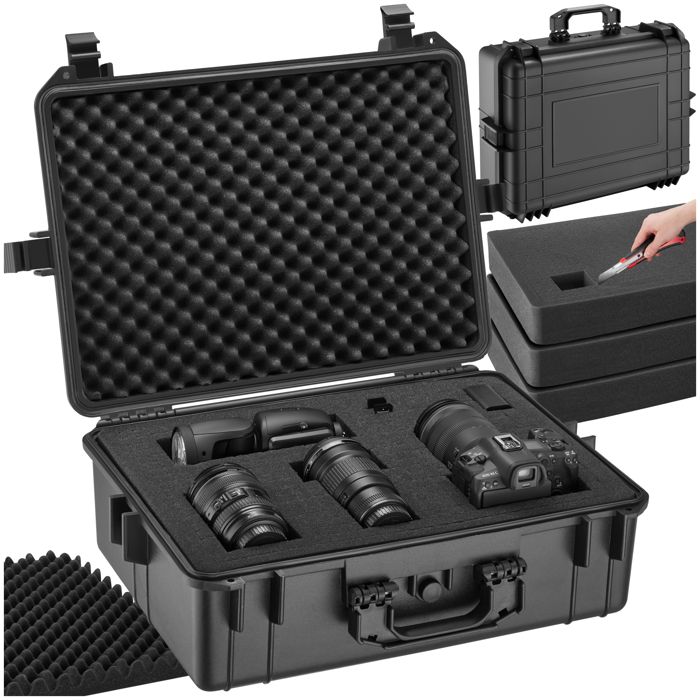 TECTAKE Valise de protection matériel photo étanche 56 x 42 x 21 cm