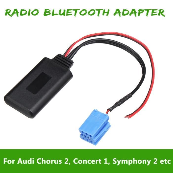 Adaptateur Bluetooth Mini ISO Pour Audi - Compatible Chorus, Concert - Neuf 2 Ans Garantie