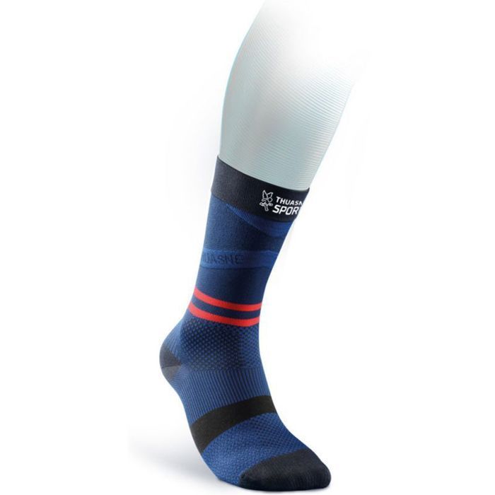 Chaussettes de compression Thuasne Mi-hautes Up Activ - noir/bleu/rouge - Homme - Multisport - Gris Chaussettes de compression Thuasne Mi-hautes Up Activ - noir/bleu/rouge - Homme - Multisport - Gris