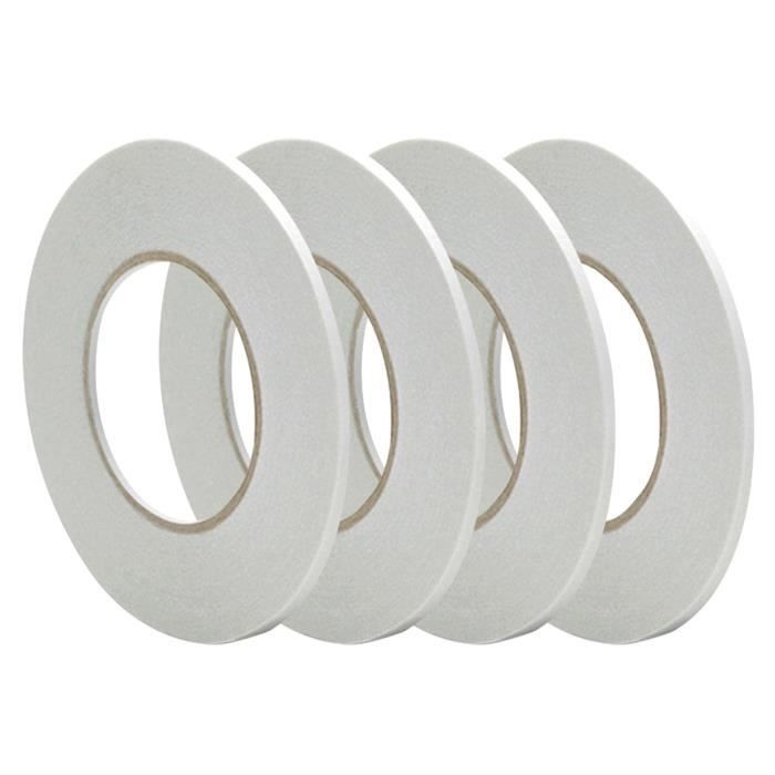 Cridoz Lot De 9 Rouleaux De Ruban Adhésif Double Face Pour Fabrication De Cartes, Scrapbooking, Loisirs Créatifs Et Fournitures Scolaires De Bureau (0,6 Cm, 22,9 M Par Rouleau