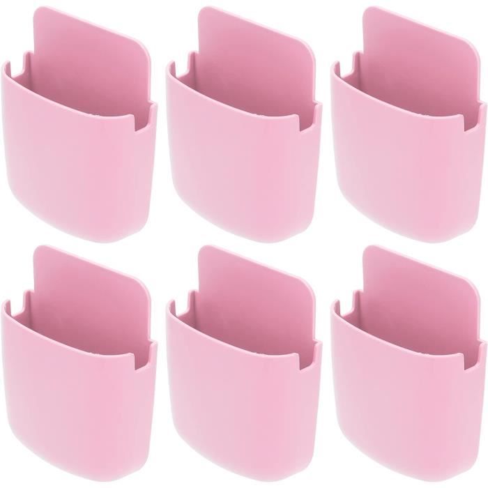 ZBHDEYG Lot De 2 Supports Muraux Télécommande Et Téléphone - Rangement Pratique Blanc