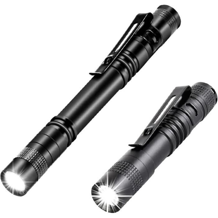 ASORT Lot de 2 mini lampes de poche LED à zoom variable ASORT Lot de 2 mini lampes de poche LED à zoom variable