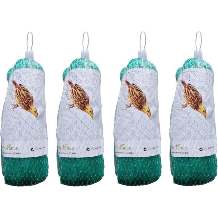 Aquagart Filet De Bassin 6x6m - Protection Contre Feuilles Et Hérons, Mailles 15mm, Anti-UV, Vert Foncé