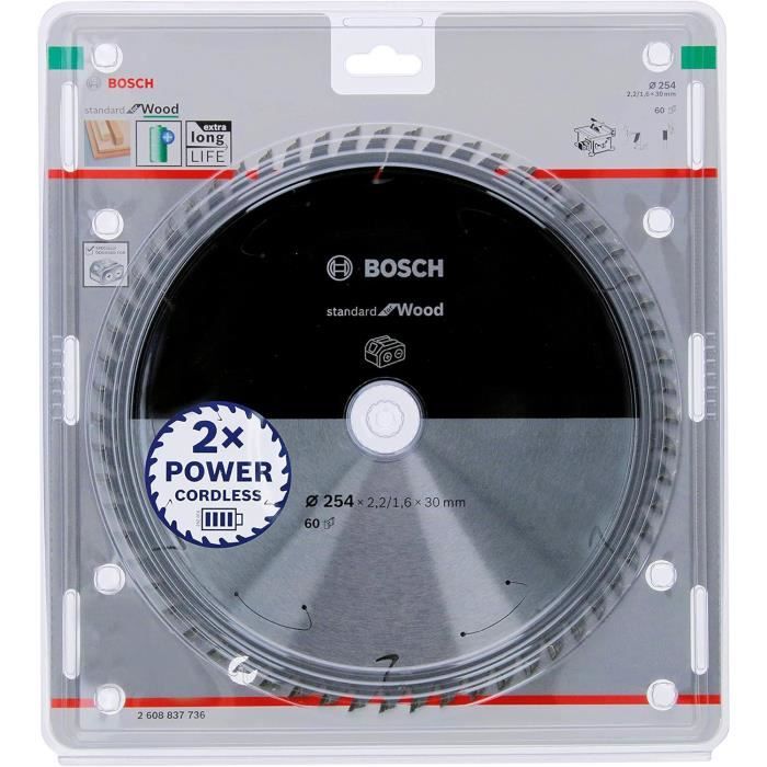Lame De Scie Circulaire Bosch Professional 140x20mm - Pour Bois | 42 Dents Carbure | Pour Scie Sans Fil