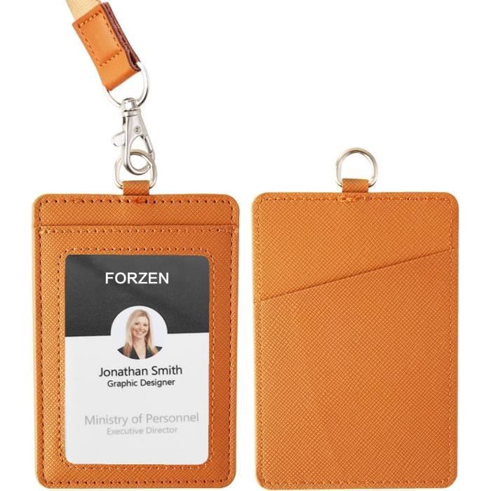 Porte-badge Vertical Coloré Avec Cordon Détachable - Idéal Pour Bureau, étanche, Motif Ferme